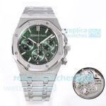 Top Clone Audemars Piguet Royal Oak 50th Anniversary Green Dial 4401 Chronograph Watch 